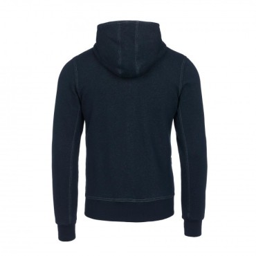 Men's Full Zip Cotton Sweatshirt Indigo 2