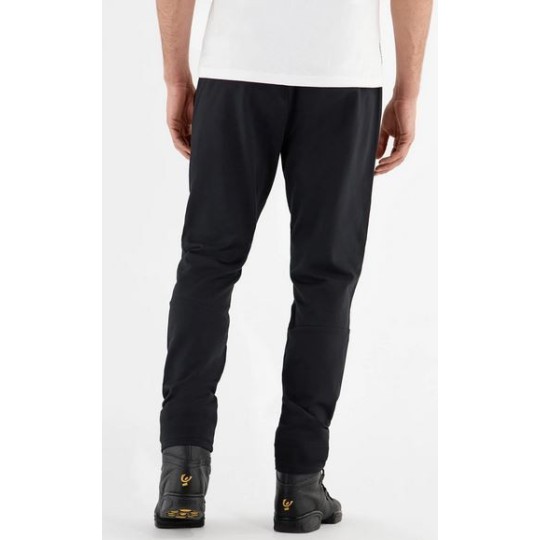 Men's tapered stretch trousers with zipped pockets
