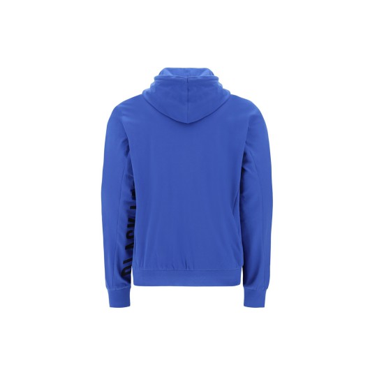 Men's stretch sweatshirt with hood and zipped pockets