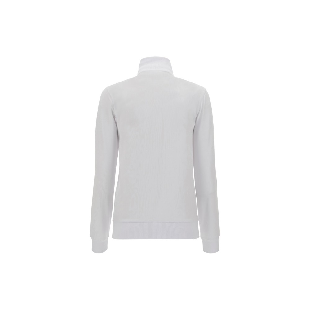 Women's zipped turtleneck sweatshirt FREDDY with rhinestone decoration