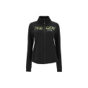 Women's fitness sweatshirt FREDDY MOV. with stand-up collar and zip