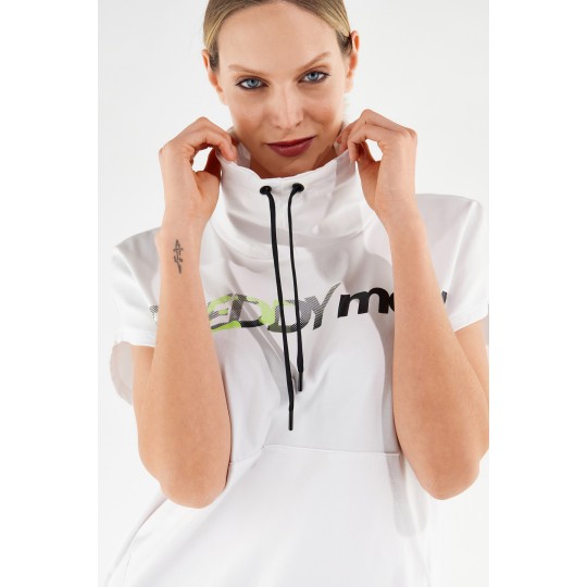 Felpa fitness FREDDY MOV. comfort maniche corte ad aletta