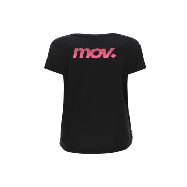 T-shirt Donna fitness comfort con stampe e nastri jacquard 2