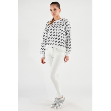 Women's comfort crewneck sweatshirt with FREDDYlogo 2