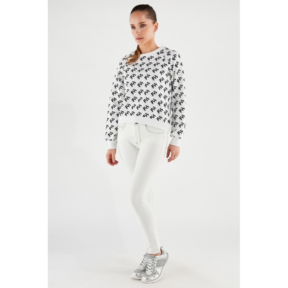 Women's comfort crewneck sweatshirt with FREDDYlogo