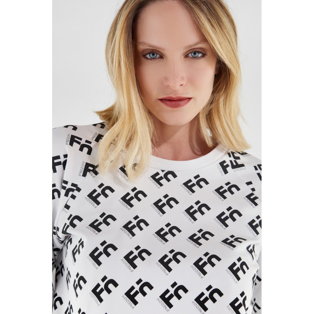 Women's comfort crewneck sweatshirt with FREDDYlogo