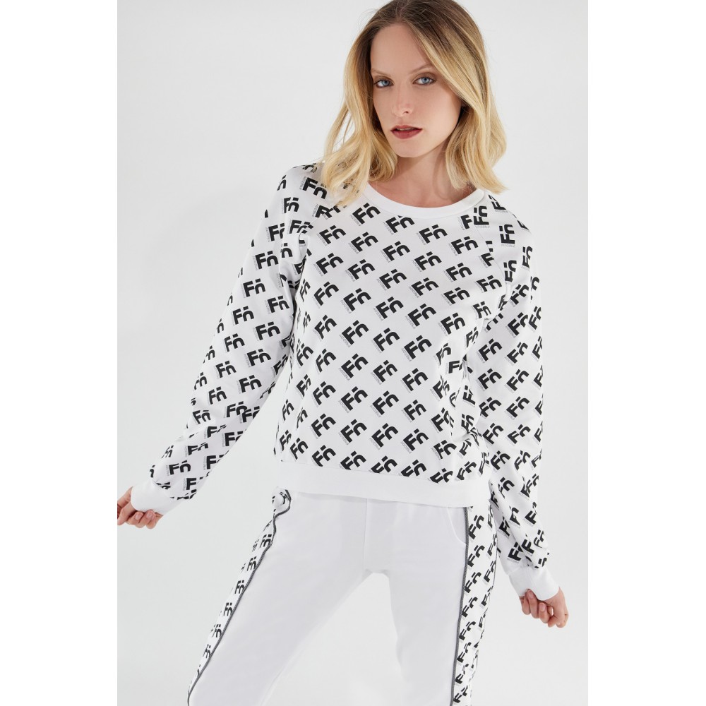 Women's comfort crewneck sweatshirt with FREDDYlogo