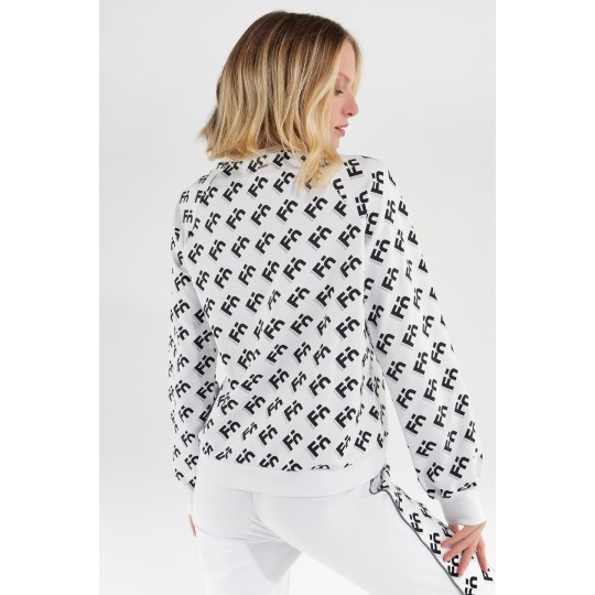 Felpa Donna a girocollo comfort con logogramma Freddy