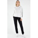 Women's stretch tracksuit with jacquard edging