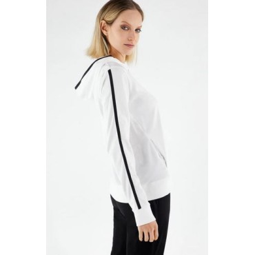 Women's stretch tracksuit with jacquard edging 2
