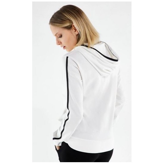 Tuta Donna da ginnastica elasticizzata con bordatura in jacquard