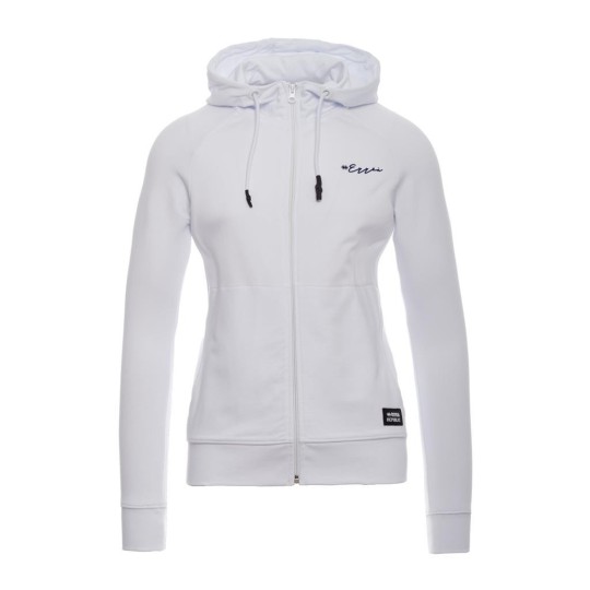 ESSENTIAL SS21 WOMAN CALLIGRAPHIC LOGO HOODYZIP AD