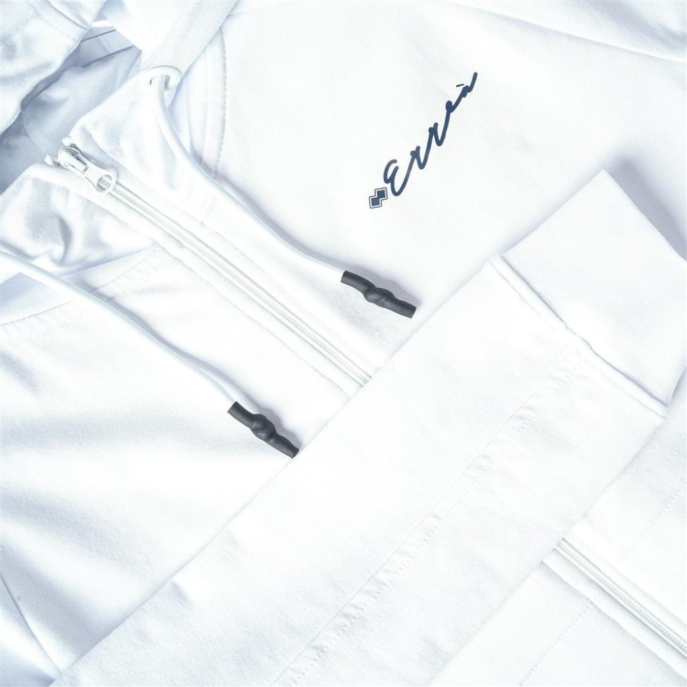 ESSENTIAL SS21 WOMAN CALLIGRAPHIC LOGO HOODYZIP AD