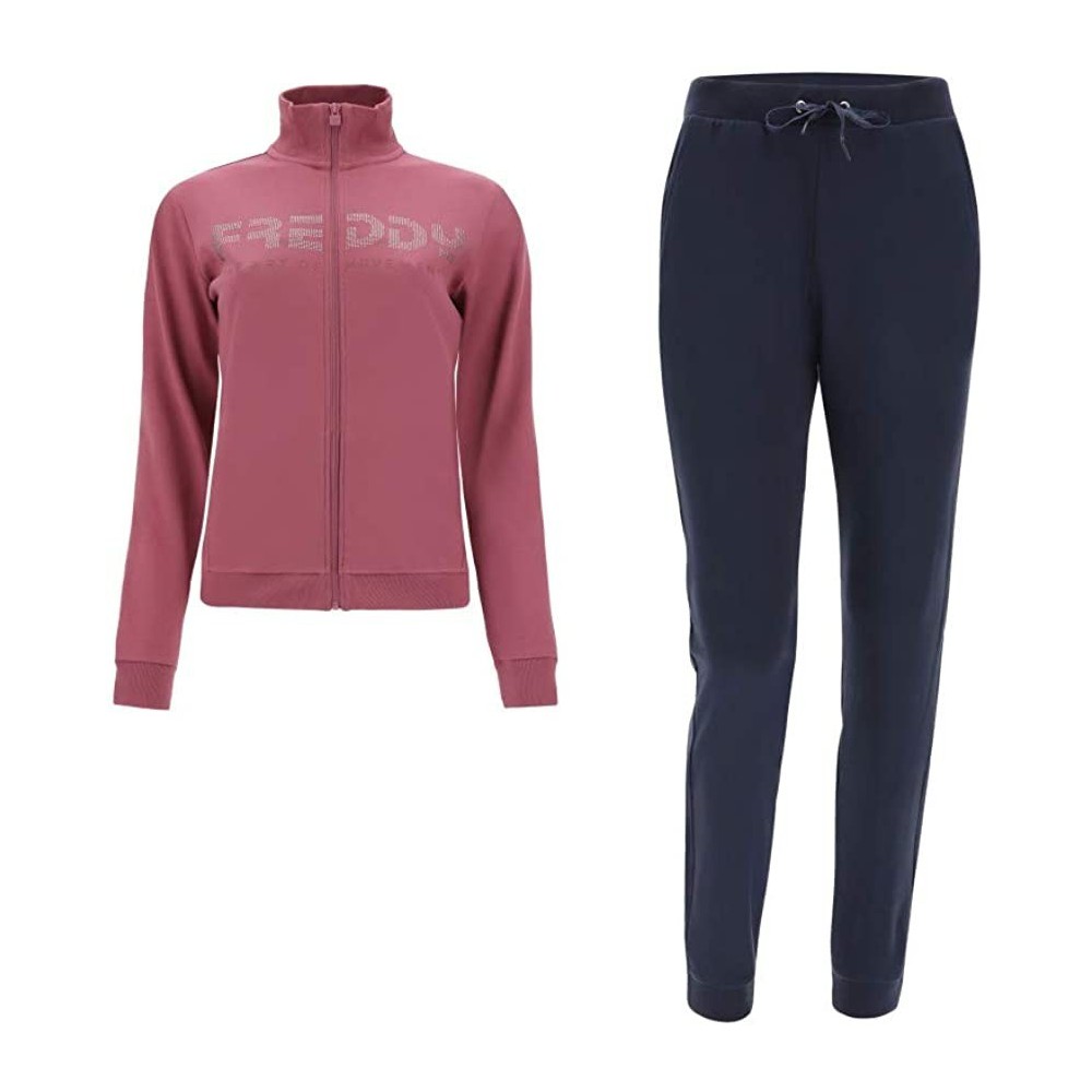 Women's interlock tracksuit decorated with rhinestones FREDDY