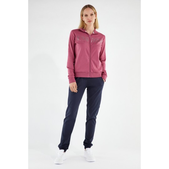 Women's interlock tracksuit decorated with rhinestones FREDDY