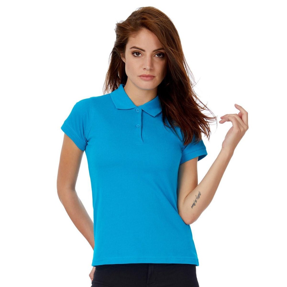 Women's Polo Shirt Cotton B&C Safran Pure Atol