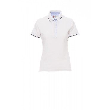 Women's White Leeds Cotton Polo Shirt