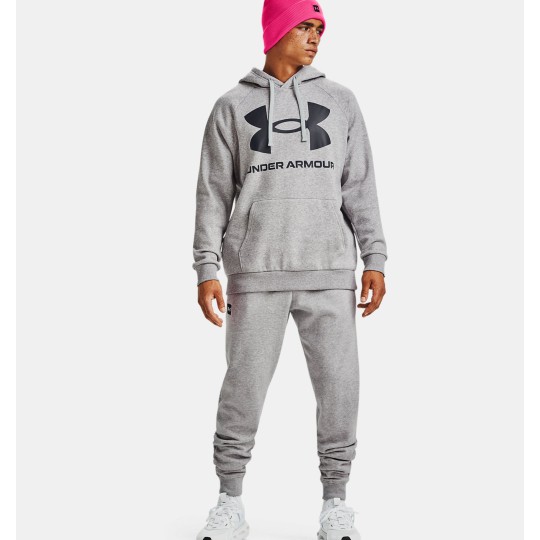 Felpa con cappuccio UA Rival Fleece Big Logo da uomo