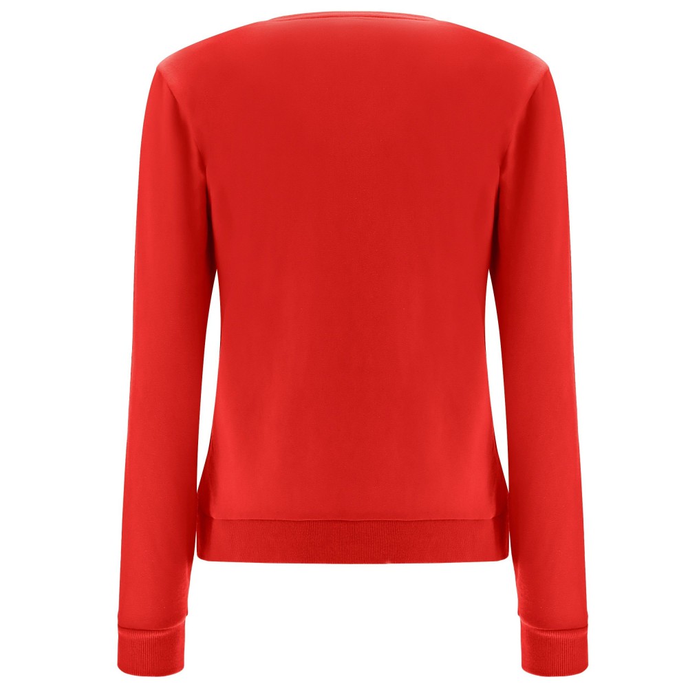 Sweatshirt with Prince of Wales insert and glitter print