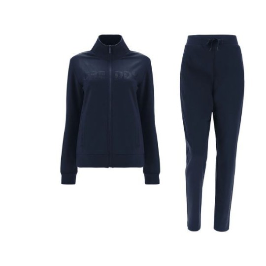 Tuta in cotone stampa FREDDY in strass tono colore