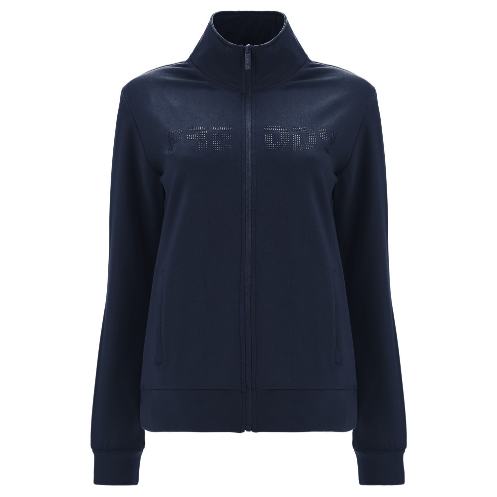 Tuta in cotone stampa FREDDY in strass tono colore