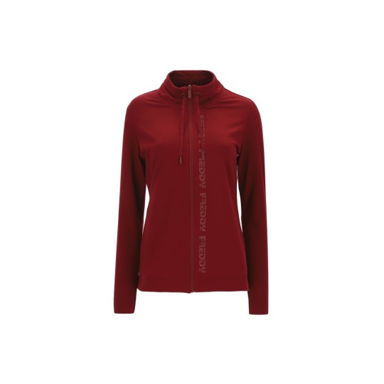 Tuta in cotone con stampa verticale in strass