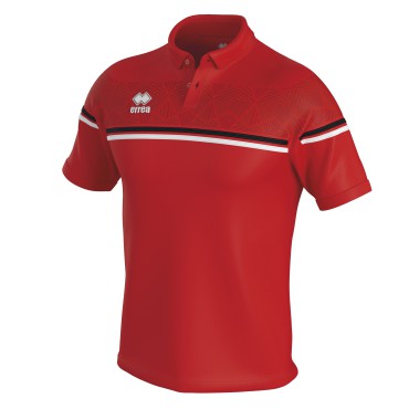 Men's Polo Shirt Dominic Red-White-Black