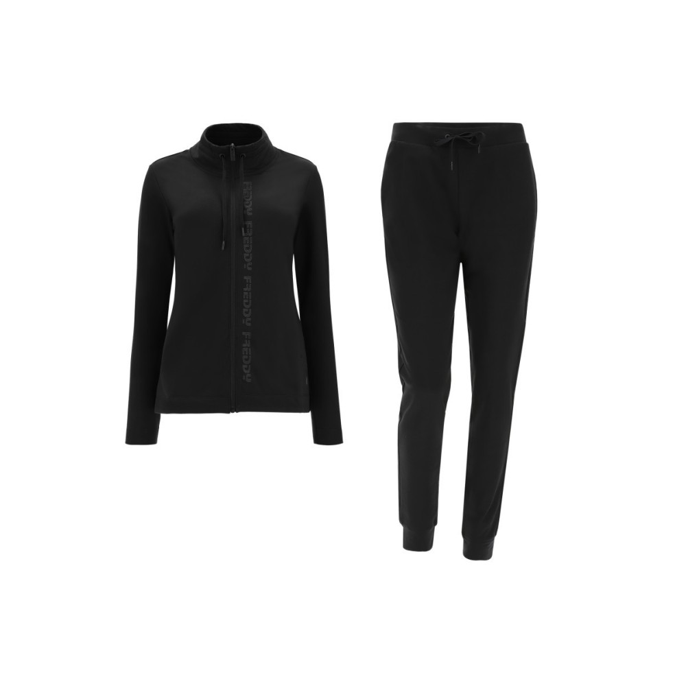 Cotton jumpsuit with vertical print Women FREDDY