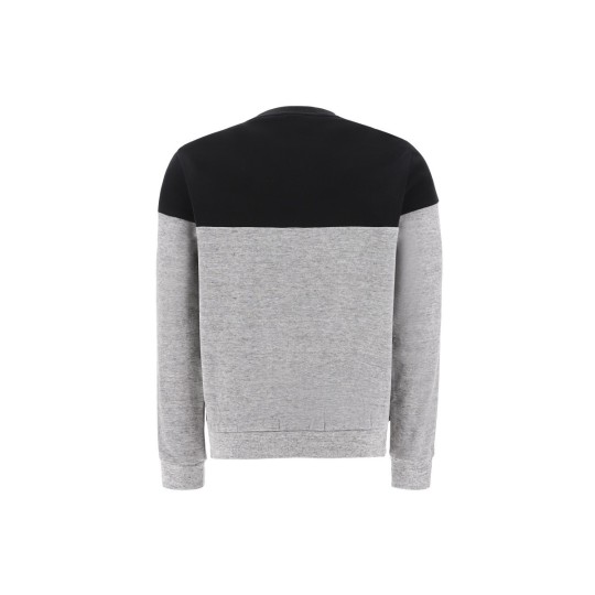 Two-tone mélange sweatshirt with vertical print FREDDY SPORT BOX