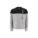 Two-tone mélange sweatshirt with vertical print FREDDY SPORT BOX
