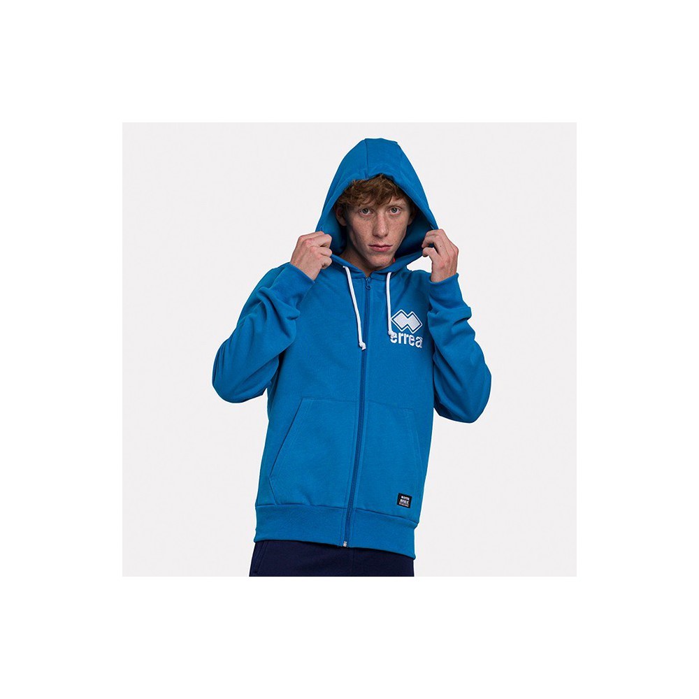 ESSENTIAL FW21/22 MAN EMBROIDERY SWEATSHIRT ZIP/HOODY AD