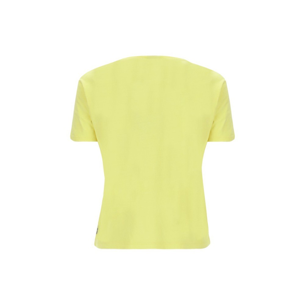 Short T-shirt in fluorescent light jersey