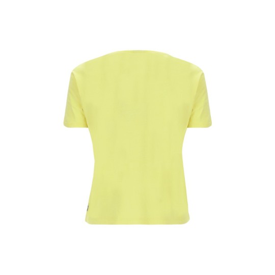 Short T-shirt in fluorescent light jersey