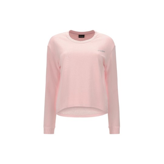Felpa cropped comfort fit in felpa leggera Felpa cropped comfort fit in felpa leggera