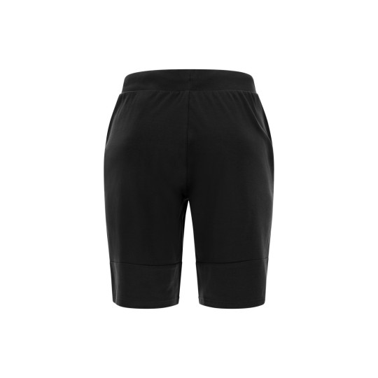 Sporty Bermuda shorts with drawstring and concealed zip pocket
