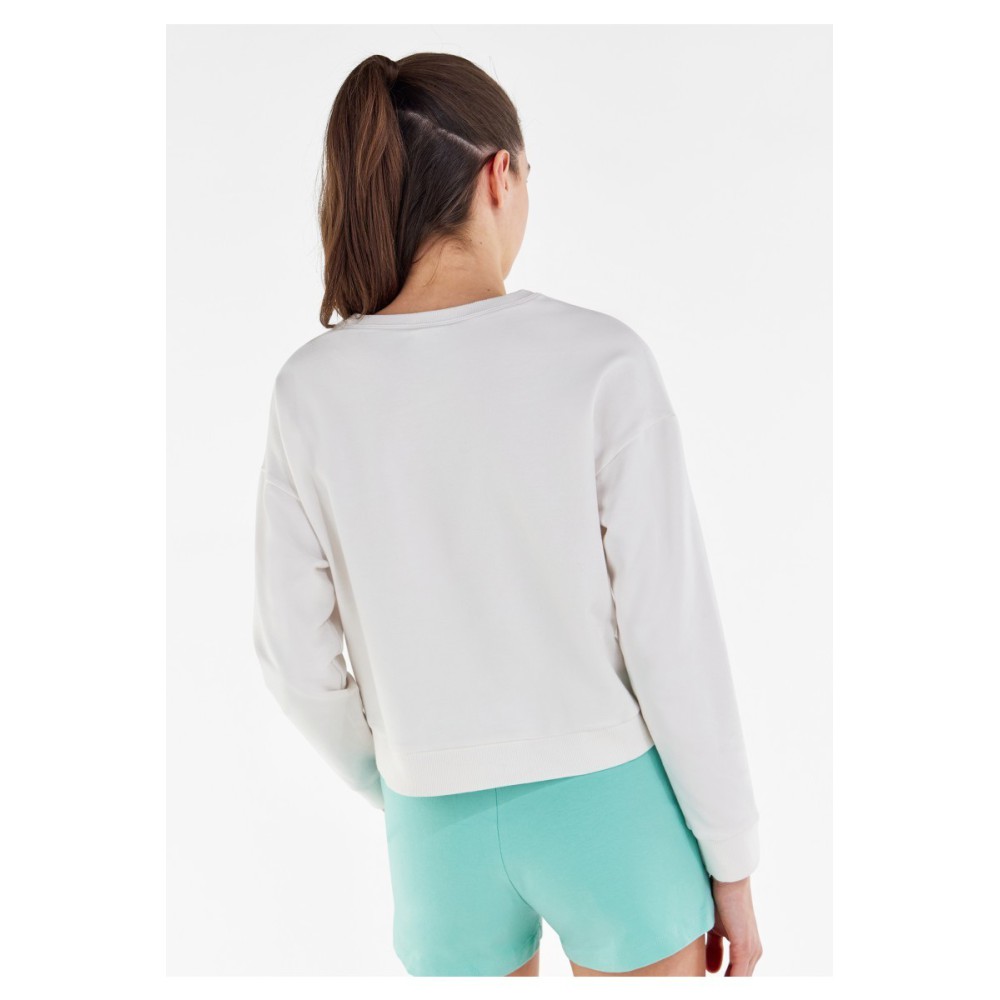 Floral print crop top fitness sweatshirt FREDDY MOV.