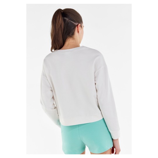 Floral print crop top fitness sweatshirt FREDDY MOV.