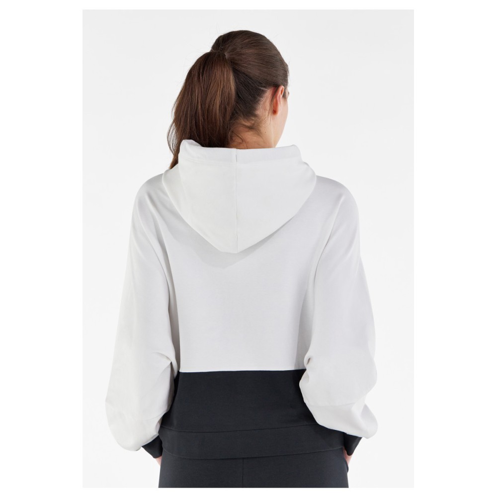 Over-fit hooded sweatshirt with large print FREDDY front