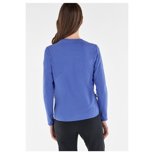 Crewneck sweatshirt with floral print
