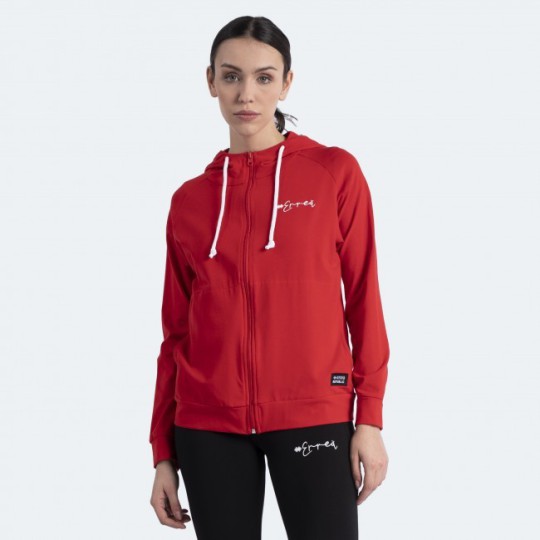 ESSENTIAL SS22 WOMAN LOGO SCRIPT HOODY ZIP
