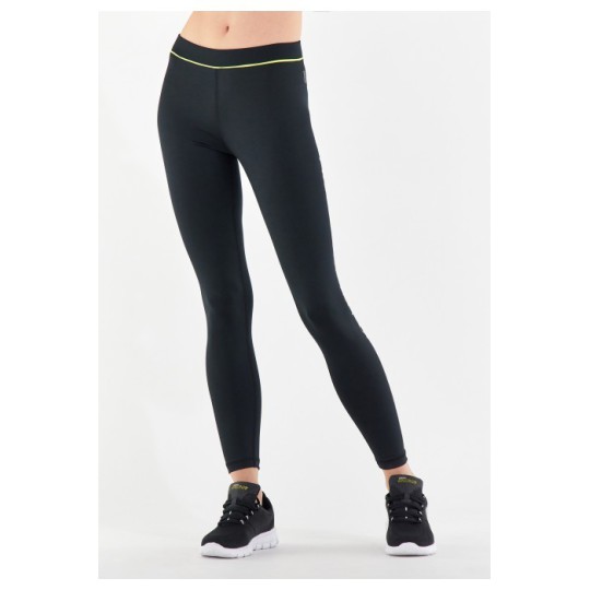 Leggings D.I.W.O.® riciclato dettaglio su cintura e stampa