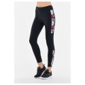 7/8 high waist leggings with floral pattern side bands