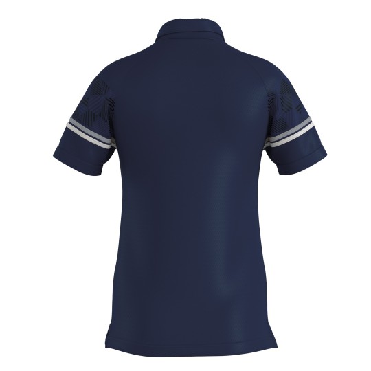 Darya Women's Polo Shirt Blue White Grey