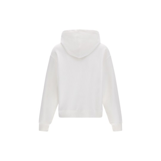 Hooded sweatshirt with ribbed hem