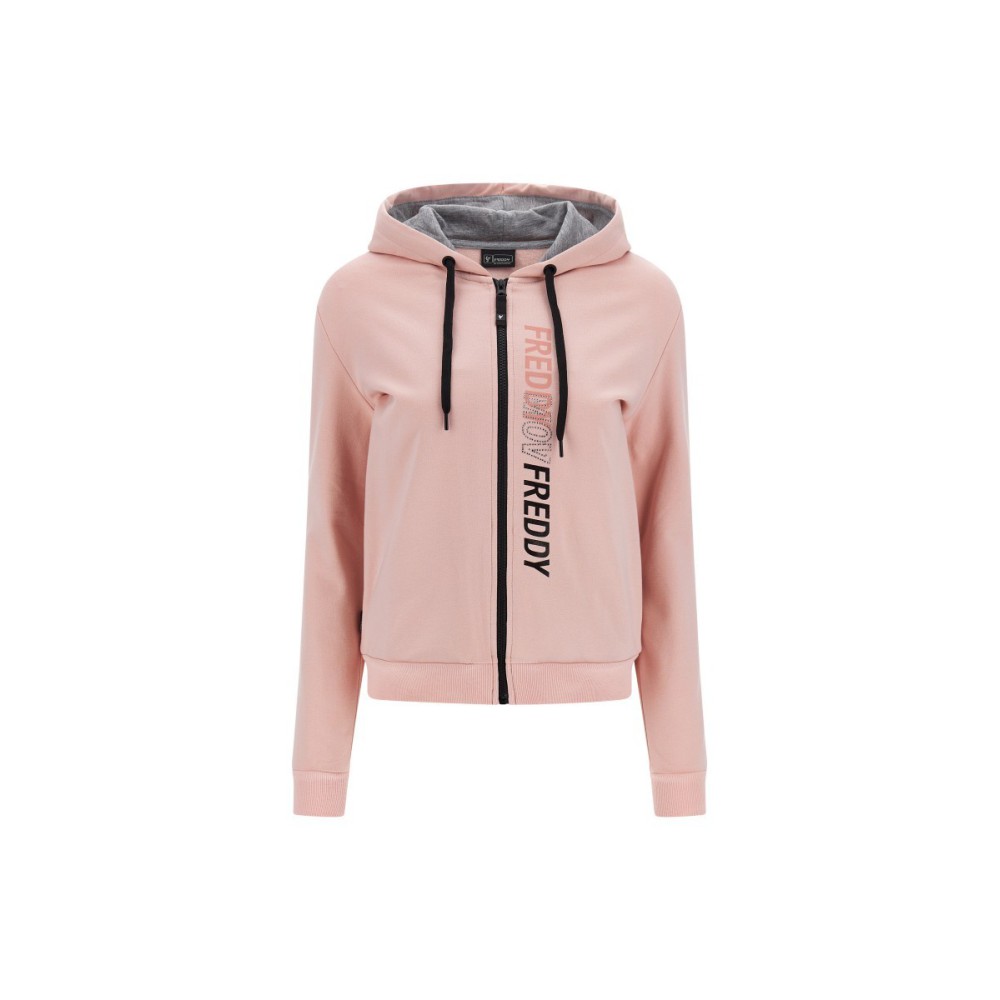 Zip-up and hooded sweatshirt