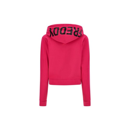 Felpa Zip Cappuccio donna