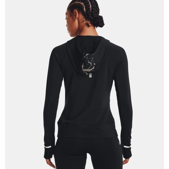 Women's UA OutRun The Cold Hooded 1/2 Zip Shirt