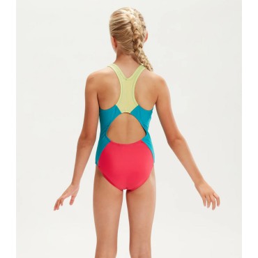 Girls' Swimsuit Colourblock Spiritback 2