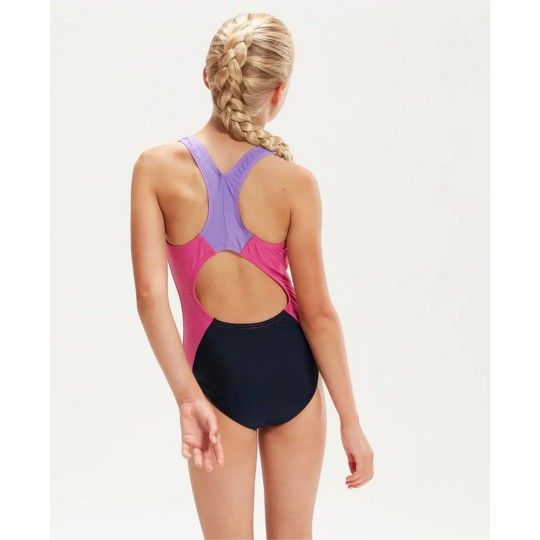 Girls' Swimsuit Colourblock Spiritback