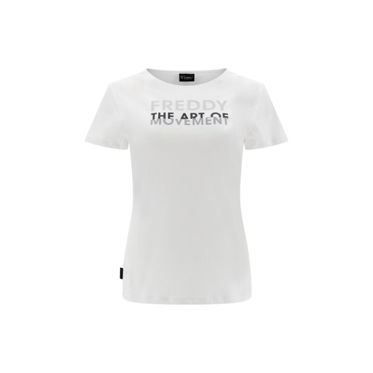 T-shirt con stampa in Rilievo